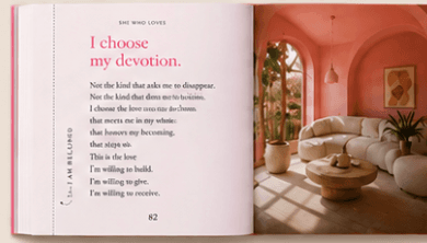 Inside spread — I choose my devotion