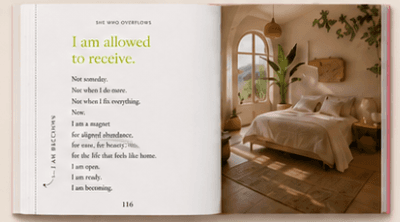 Inside spread — I am allowed to receive