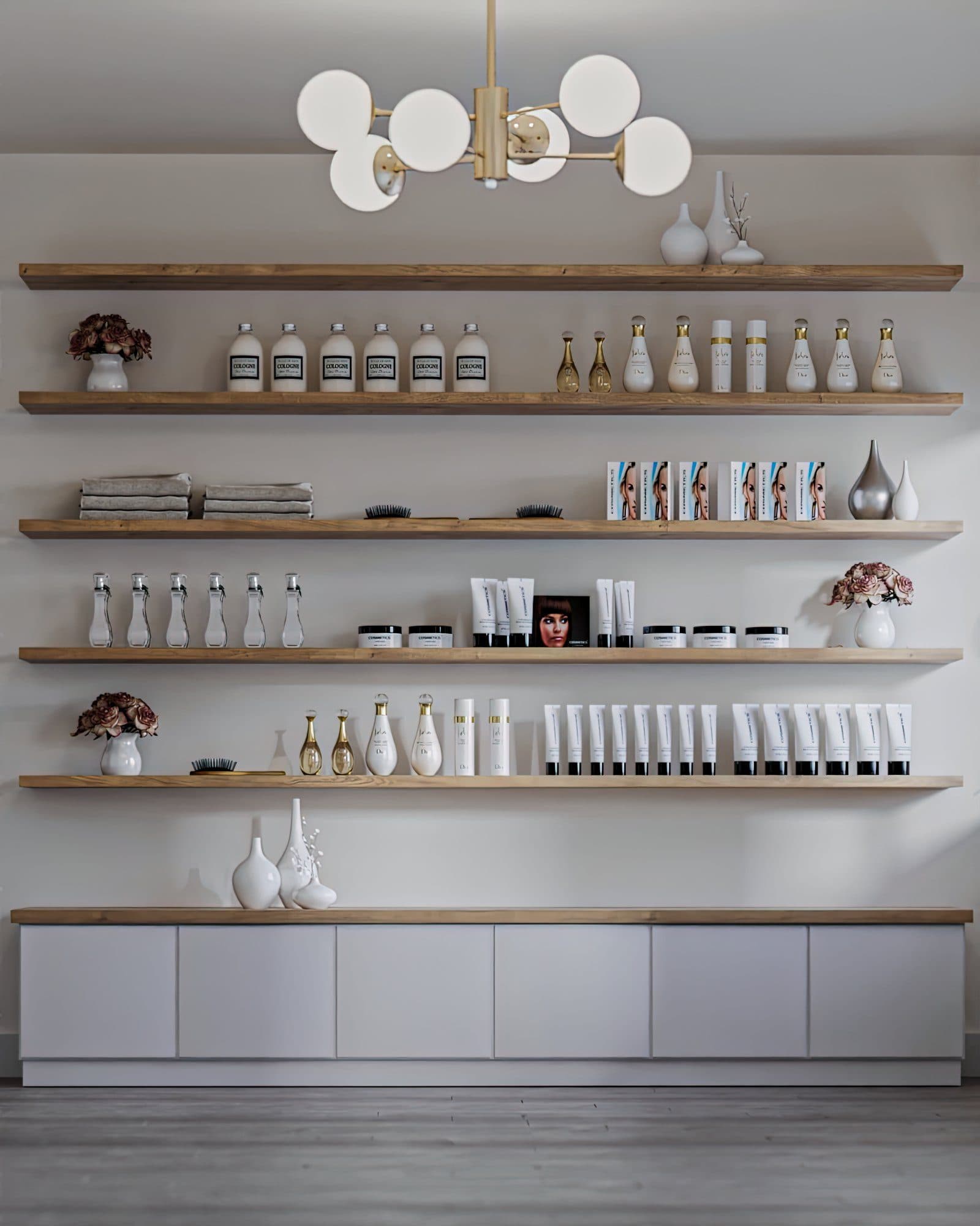 Styled shelving